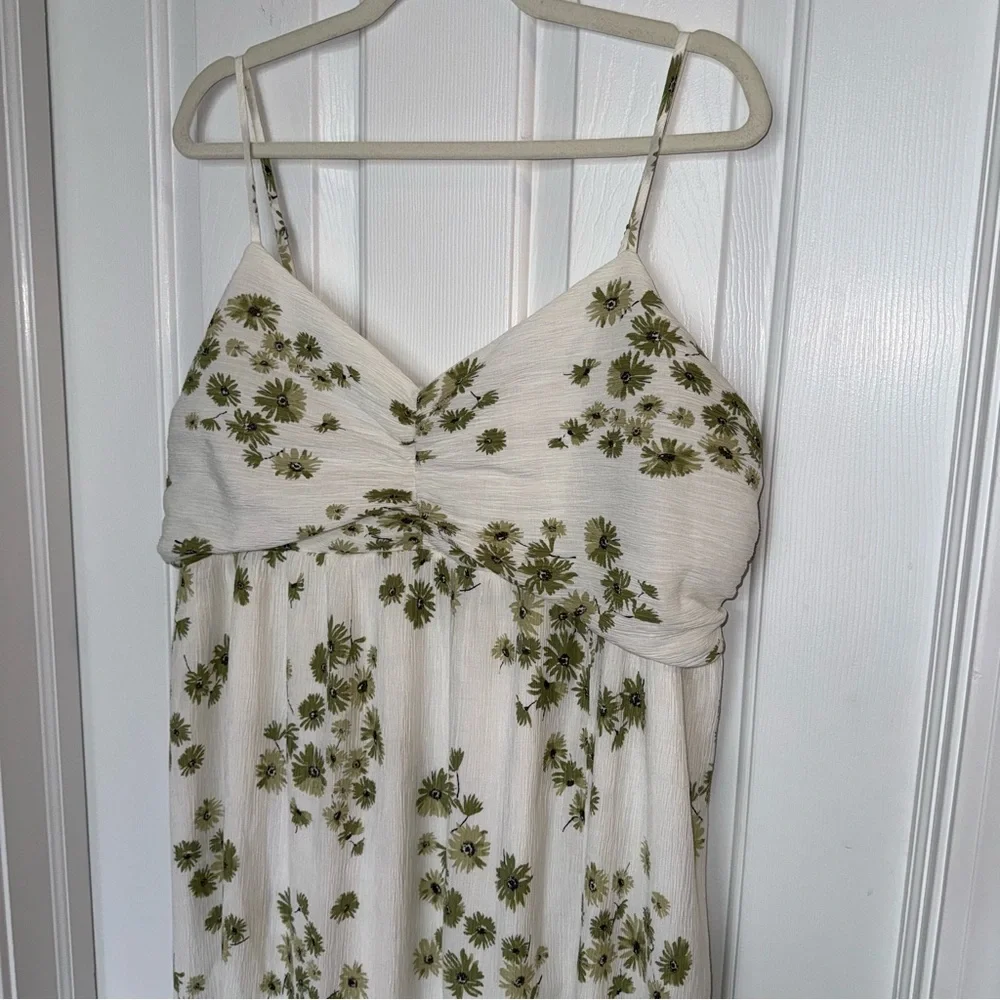 Abercrombie & Fitch Floral Maxi Side Slit Dress